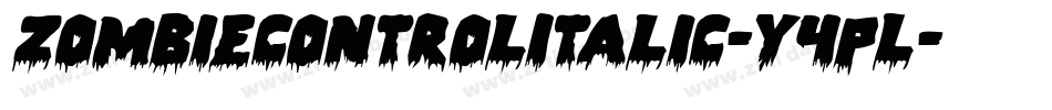 ZombieControlItalic-Y4pL字体转换