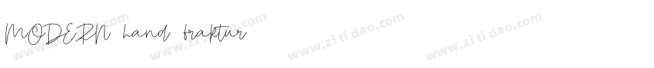 MODERN_hand_fraktur字体转换