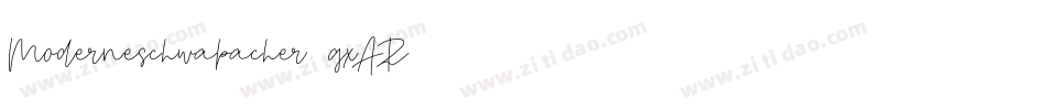 Moderneschwabacher-gxAR字体转换