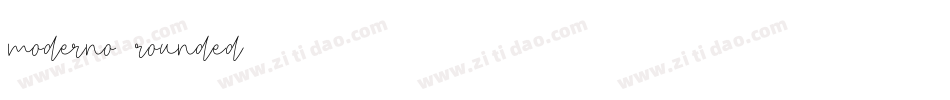 moderno_rounded字体转换