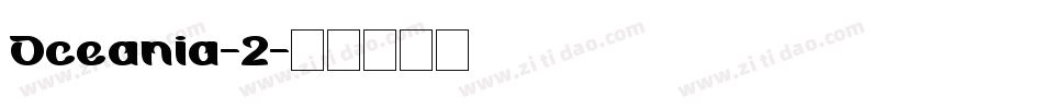 Oceania-2字体转换