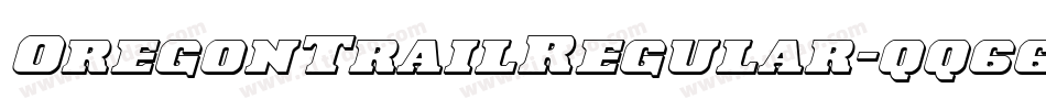 OregonTrailRegular-qq66字体转换
