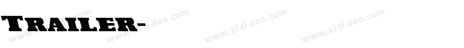 Trailer字体转换