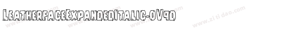 LeatherfaceExpandedItalic-oV9d字体转换