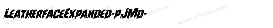 LeatherfaceExpanded-pJMd字体转换