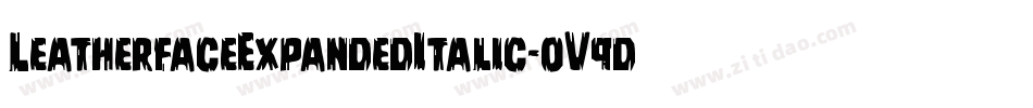 LeatherfaceExpandedItalic-oV9d字体转换