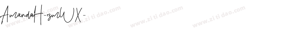 AmandaH-zmWX字体转换