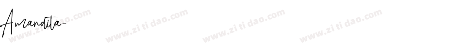 Amandita字体转换