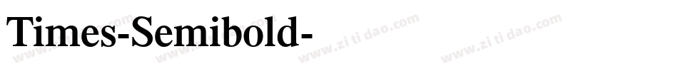 Times-Semibold字体转换