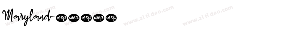 Maryland字体转换