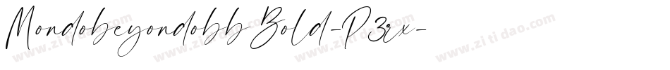 MondobeyondobbBold-P3rx字体转换