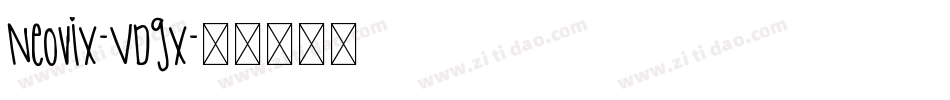 Neovix-VDgx字体转换