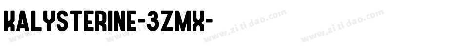 Kalysterine-3ZmX字体转换