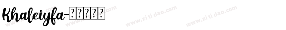 Khaleiyfa字体转换