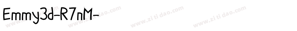 Emmy3d-R7nM字体转换