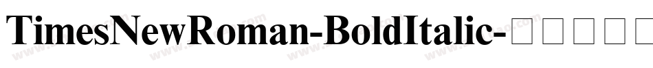 TimesNewRoman-BoldItalic字体转换