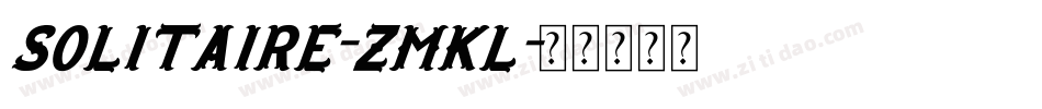 Solitaire-ZMKl字体转换