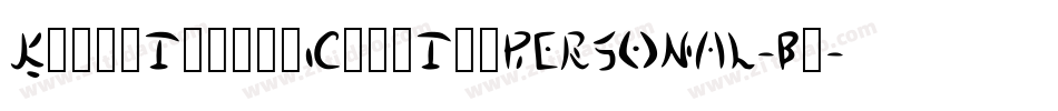 KurriIslandCapsItaPERSONAL-Bd字体转换
