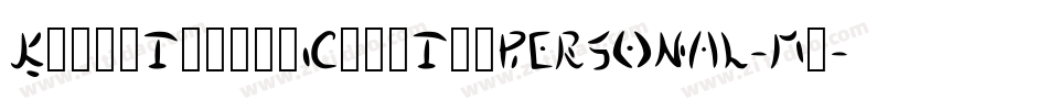 KurriIslandCapsItaPERSONAL-Md字体转换