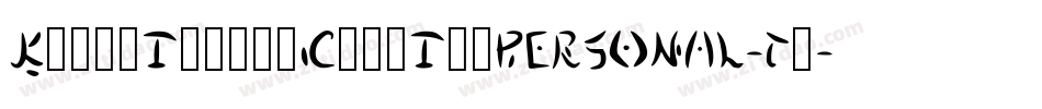 KurriIslandCapsItaPERSONAL-Th字体转换