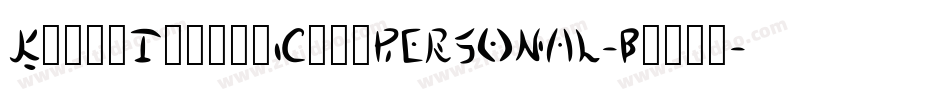 KurriIslandCapsPERSONAL-Black字体转换