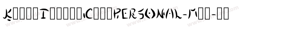 KurriIslandCapsPERSONAL-Med字体转换