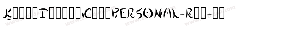 KurriIslandCapsPERSONAL-Reg字体转换