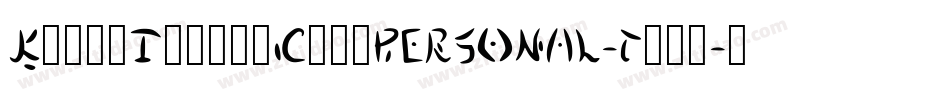 KurriIslandCapsPERSONAL-Thin字体转换
