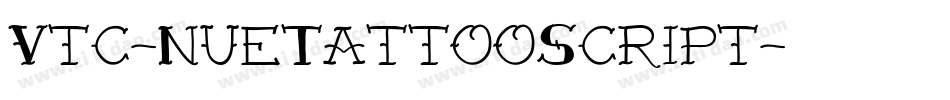 Vtc-NueTattooScript字体转换