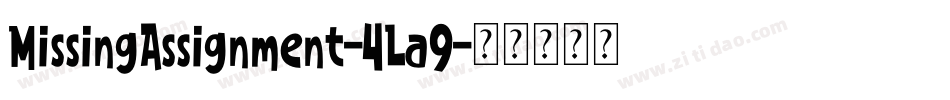 MissingAssignment-4La9字体转换