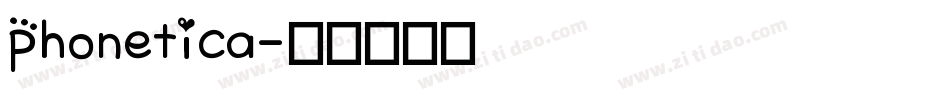 Phonetica字体转换