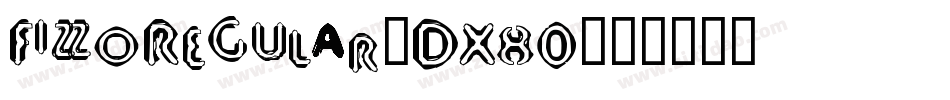 FizzoRegular-DX80字体转换