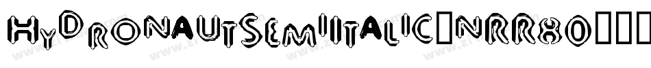 HydronautSemiItalic-nRR80字体转换