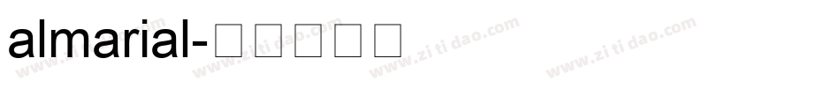 almarial字体转换