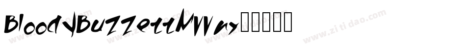 BloodyBuzzett-MVVnr字体转换