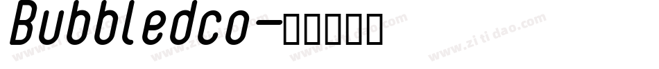 Bubbledco字体转换