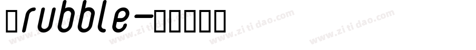 Trubble字体转换