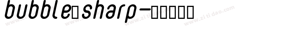 bubble_sharp字体转换