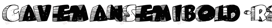 CavemanSemibold-R2Ve字体转换
