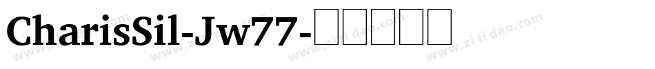 CharisSil-Jw77字体转换