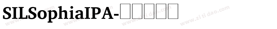SILSophiaIPA字体转换