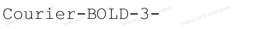 Courier-BOLD-3字体转换