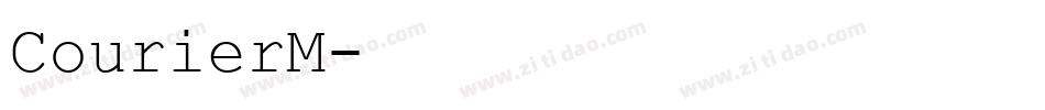 CourierM字体转换