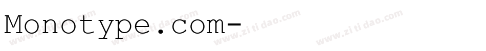 Monotype.com字体转换