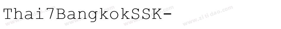 Thai7BangkokSSK字体转换