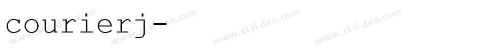 courierj字体转换