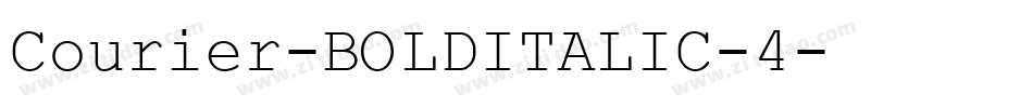 Courier-BOLDITALIC-4字体转换
