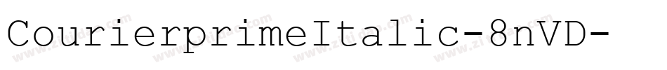 CourierprimeItalic-8nVD字体转换