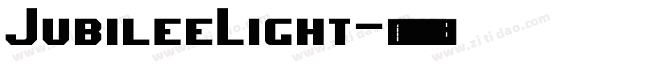 JubileeLight字体转换