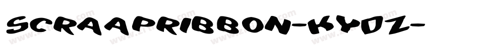 Scraapribbon-KyDZ字体转换